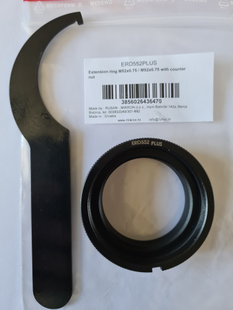 Удлинительное кольцо Rusan M52x0.75 / M52x0.75 с контргайкой img 1
